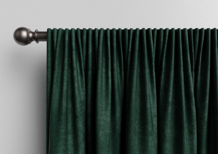 Faux Suede, Bottle Green - Made to Measure Curtains - Image 9